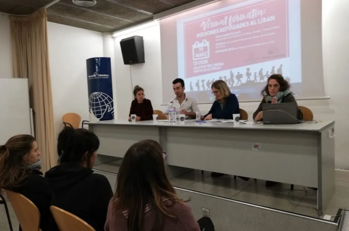 Ponentes en el "Aperitivo formativo", en la UAB