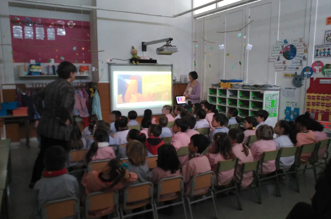 Cuentacuentos en la escuela Beat Bonaventura Gran de Riudoms