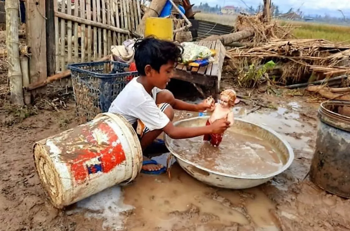 Daños ocasionados por el tifón Rolly en Filipinas. Foto: BCDI/Manos Unidas