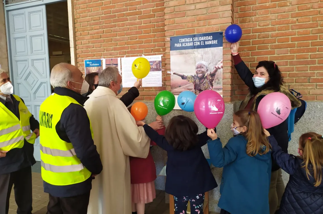 Campaña de Manos Unidas 2021 en la parroquia de María Auxiliadora de Madrid