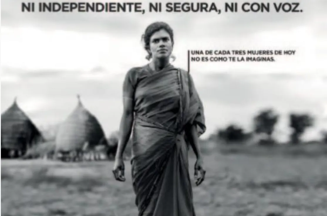 Publicidad de Manos Unidas en marquesinas para la nueva campaña