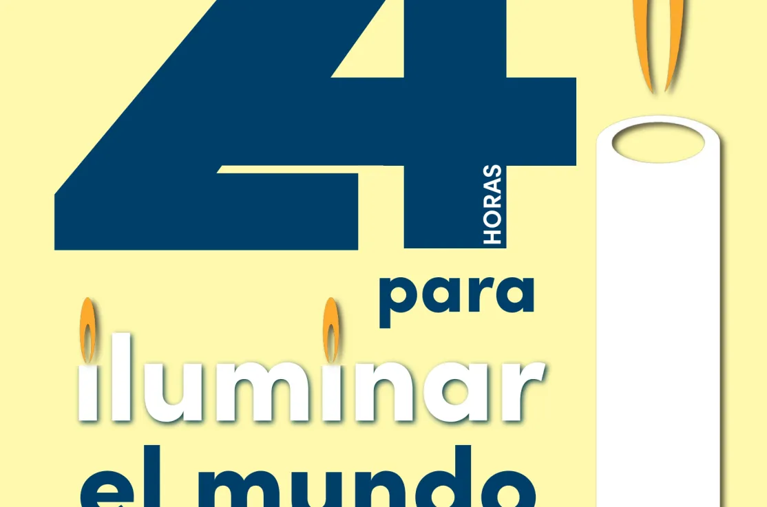 Cartel 24 horas para iluminar el mundo 2025