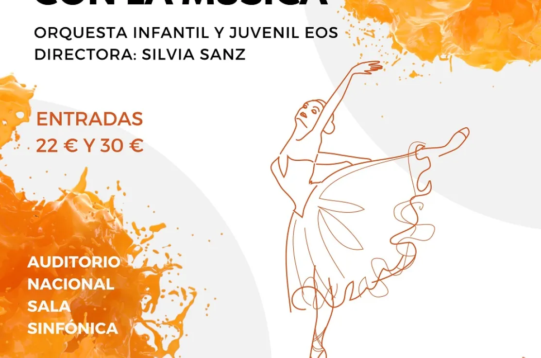 Cartel del concierto "En Danza con la Música" en el Auditorio Nacional