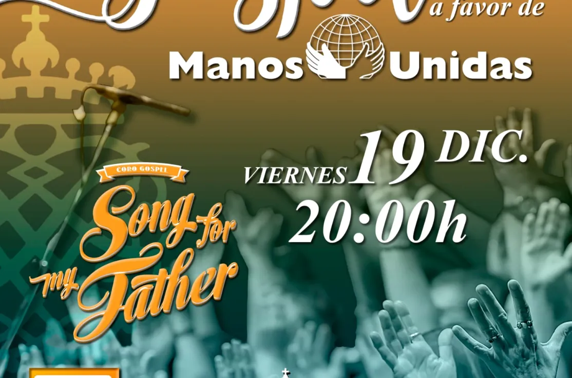 Cartel del concierto de Song for my Father a beneficio de Manos Unidas 2025