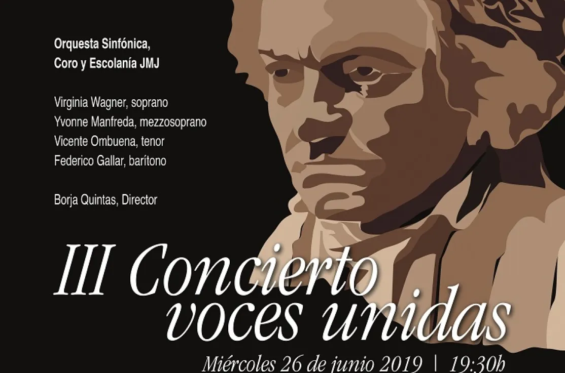 Cartel de III Concierto Voces Unidas de la Orquesta de la JMJ