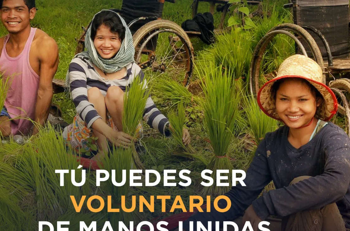 Colabora como voluntario de Manos Unidas