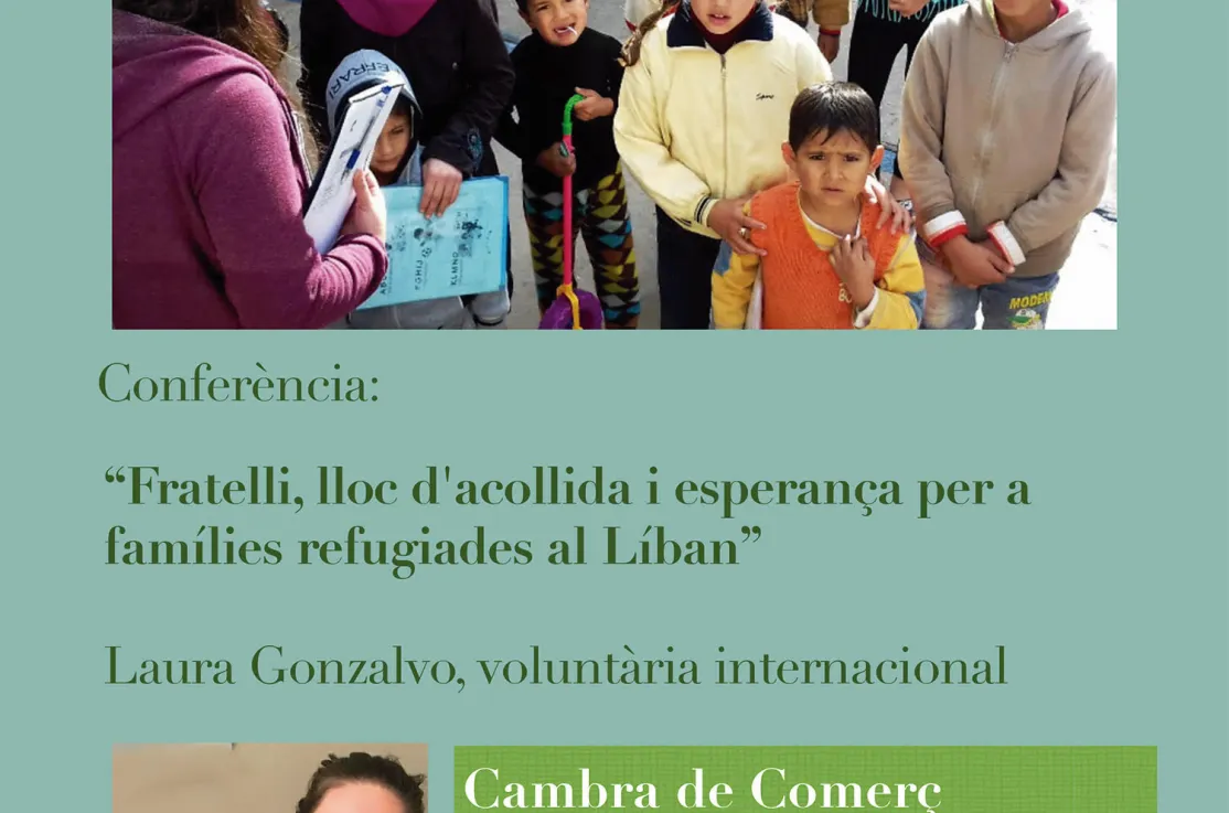Laura Gonzalvo contará sus experiencias con los refugiados en el Líbano