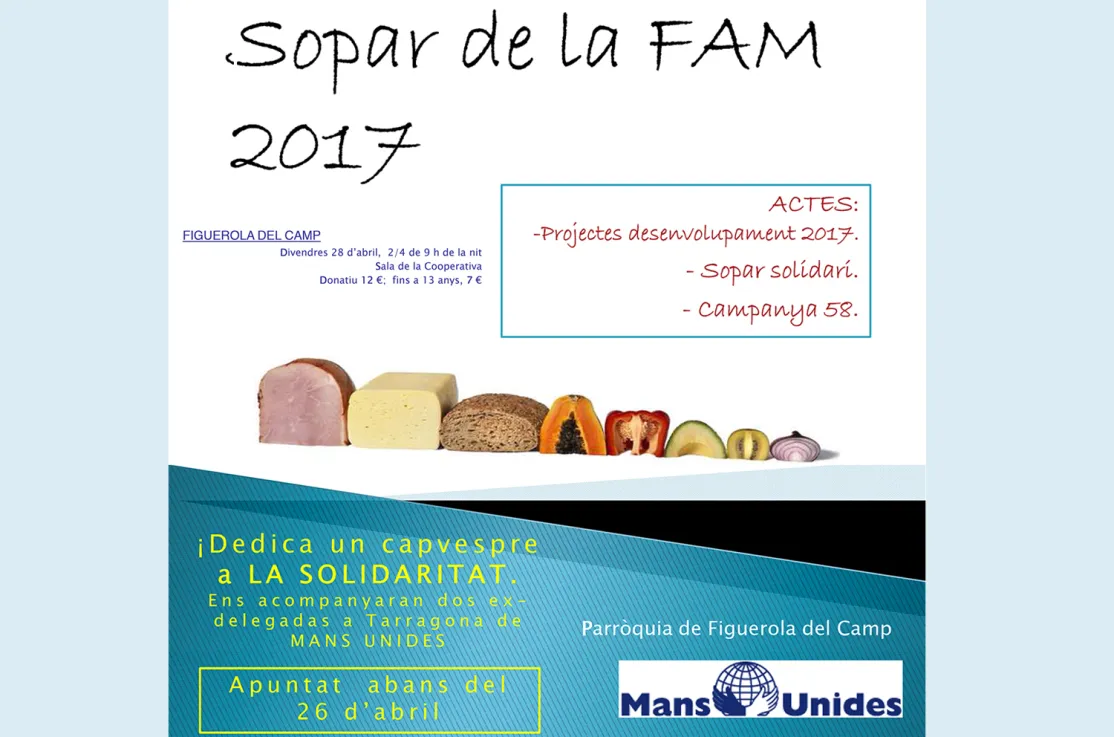 Cena Solidaria en Figuerola del Camp