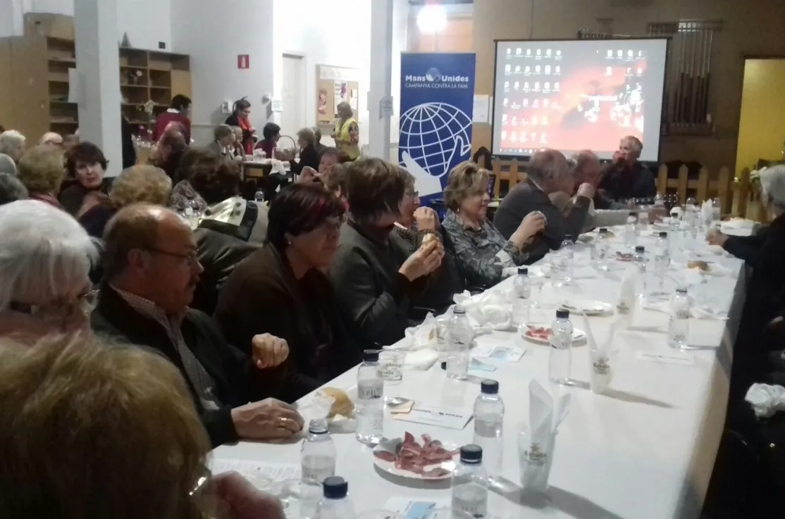 Cena del hambre Manos Unidas Urgell