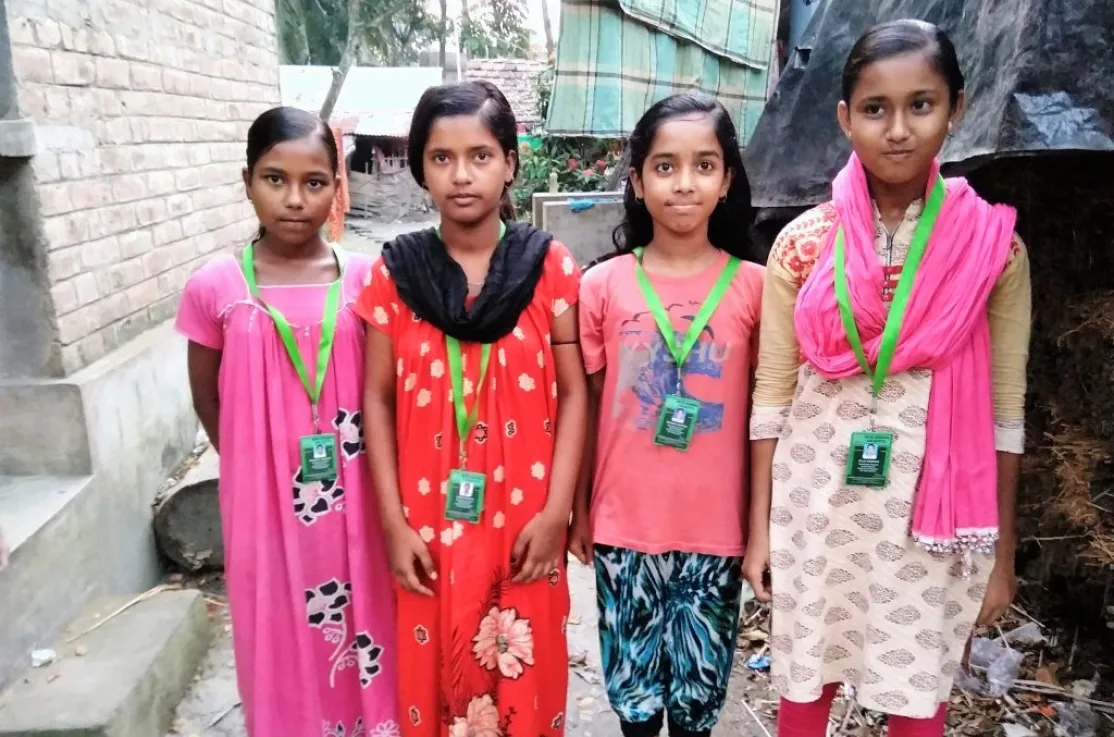 child volunteers on prevention of early marriage. Foto: Manos Unidas
