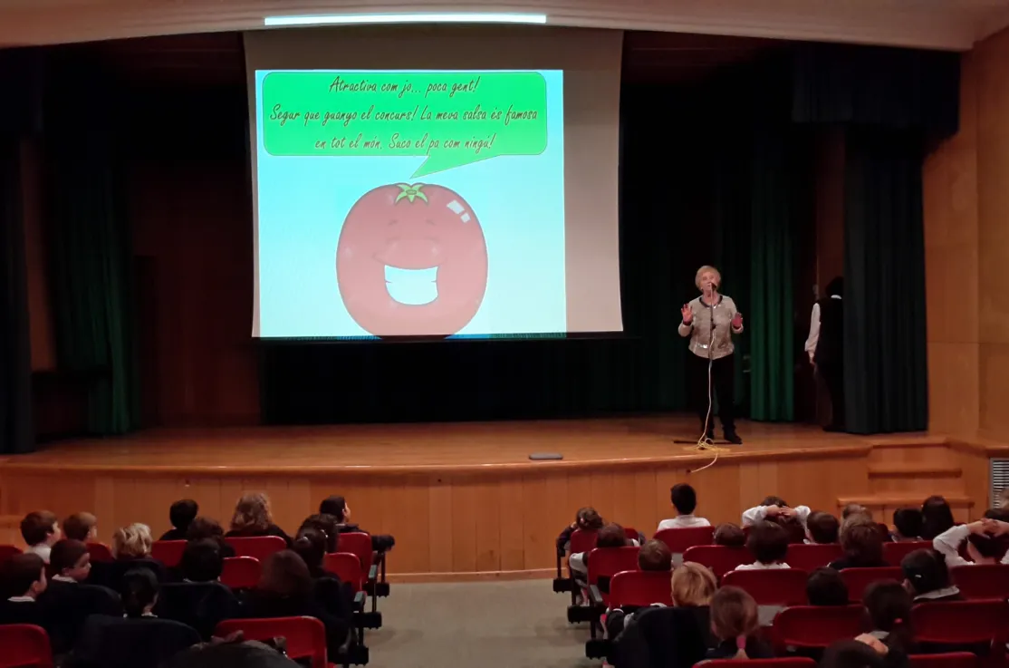 Cuentacuentos a párvulos del Colegio Sagrat Cor del Vendrell