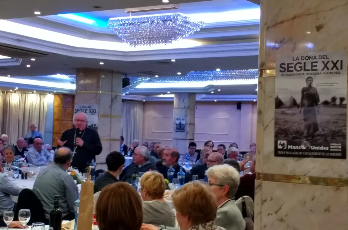 Discurso del obispo en la comida solidaria