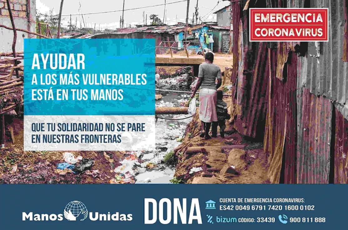 EMERGENCIA CORONAVIRUS, EMERGENCIA COVID, AYUDA CORONAVIRUS, AYUDAS MANOS UNIDAS, CAMPAÑA EMERGENCIA, SOLIDARIDAD, COLABORA CORONAVIRUS, AYUDAS CORONAVIRUS, AYUDAS COVID, PANDEMIA, EMERGENCIA PANDEMIA, MANOS UNIDAS, MANOS UNIDAS EMERGENCIAS, COLABORA MANOS UNIDAS, COLABORA, ONG
