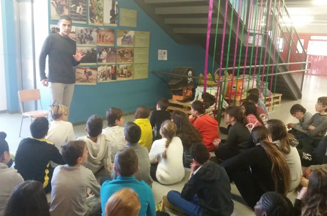 Exposición en escuela Voramar de Salou