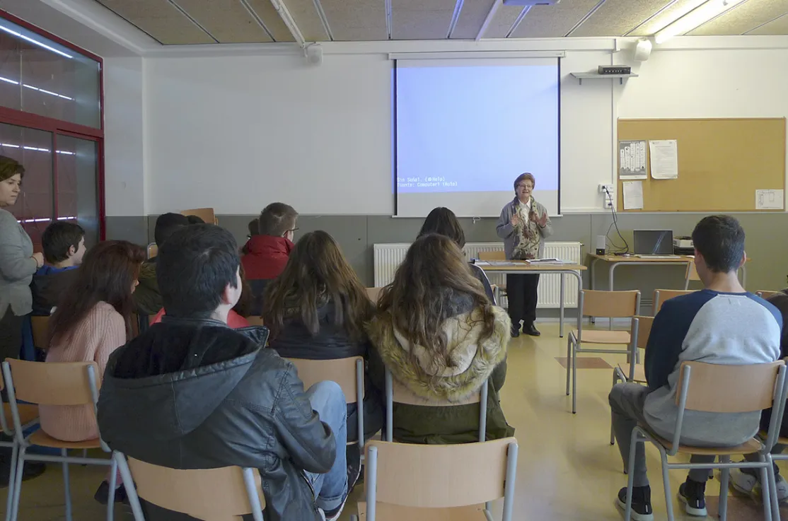Charla en Instituto Joan Amigó de l'Espluga de Francolí