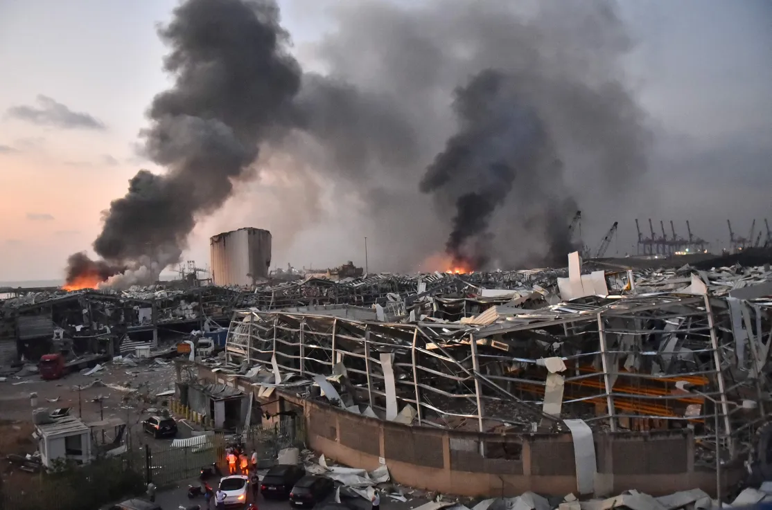 Explosión en Líbano. Foto tomada de Associated Press