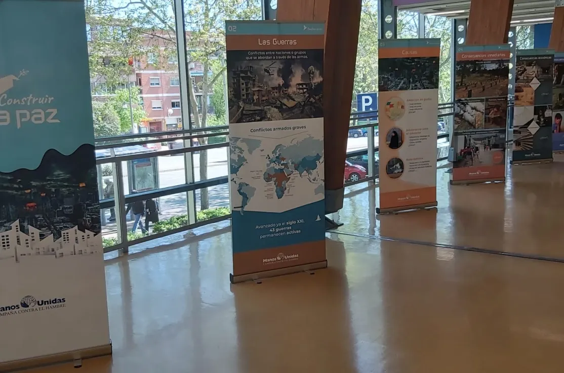 Exposición "Construir la Paz" de Manos Unidas Madrid en el Centro Cultural Pablo Iglesias de Alcobendas
