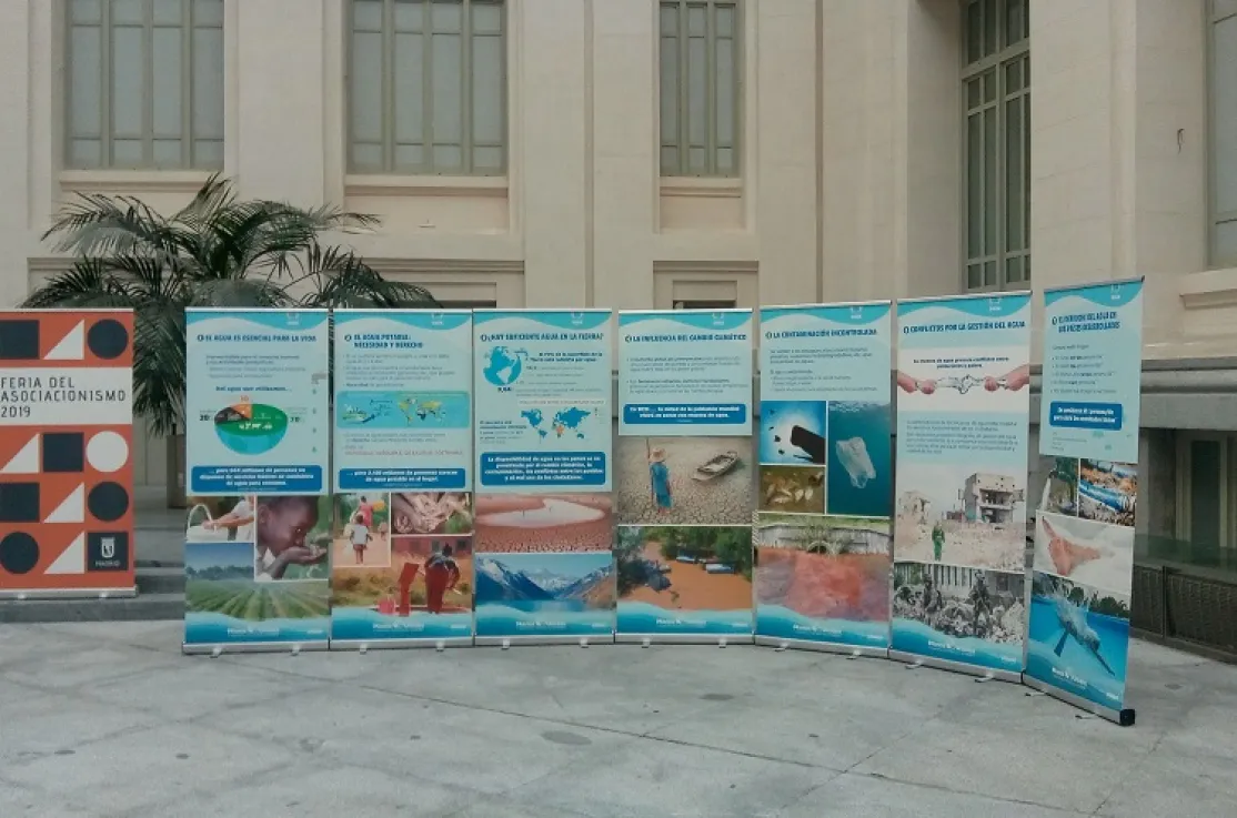 Exposición de Manos Unidas en el palacio de Cibeles de Madrid