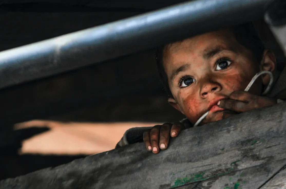 Niños en riesgo de desnutrición en Guatemala