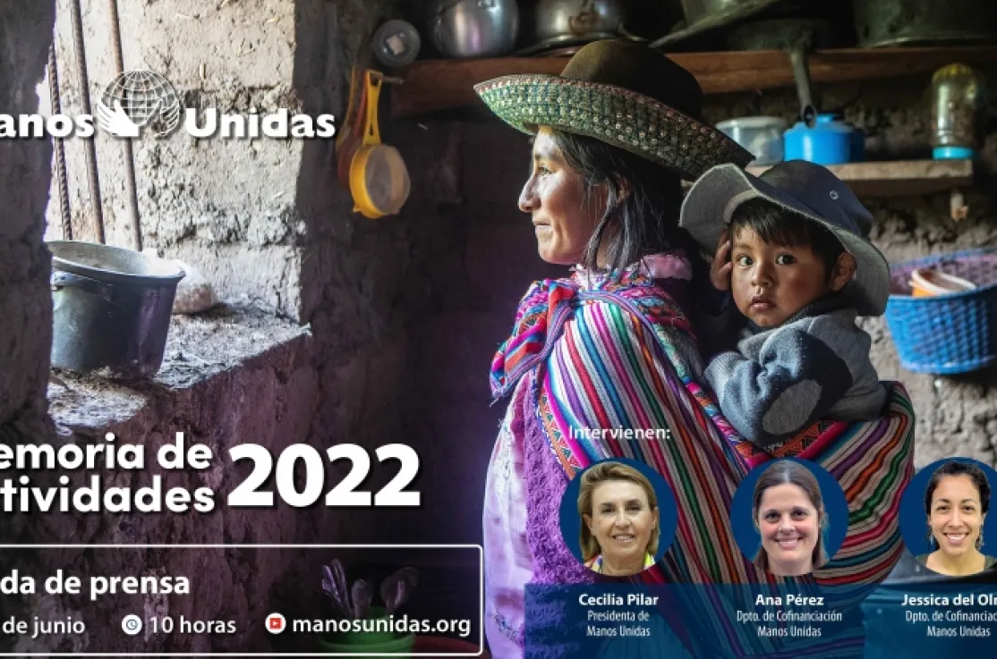 Cartel Rueda de Prensa de la Memoria de Manos Unidas 2022