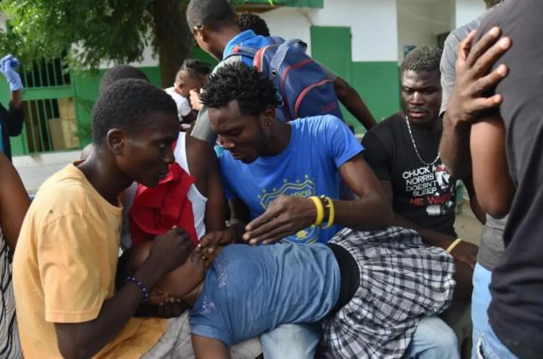 Afectados por el último terremoto de Haití. Captura de vídeo publicado en CNN Español