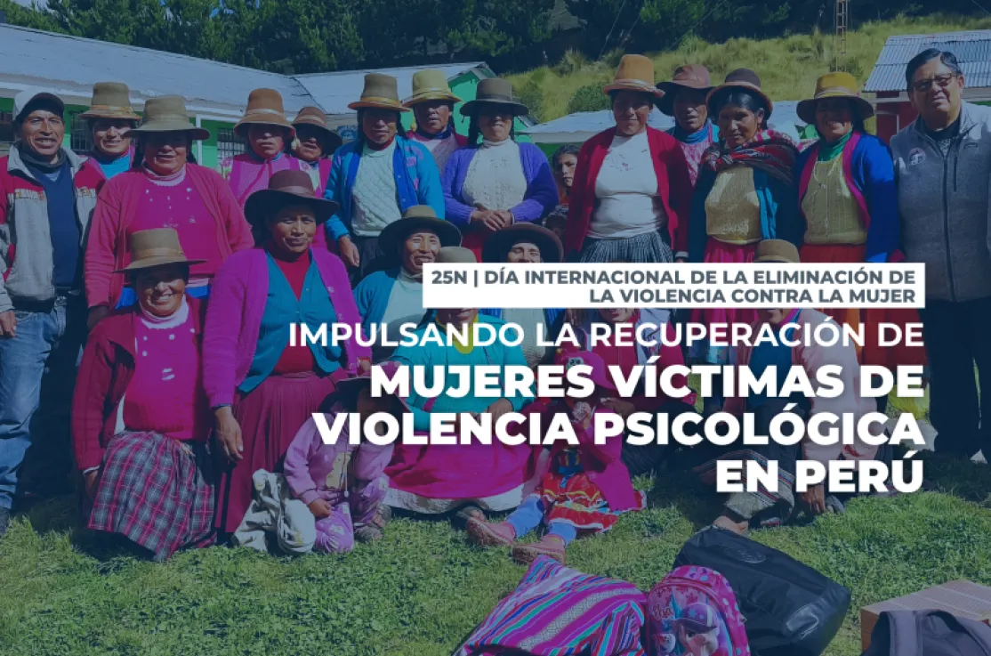 Impulsando la recuperación y el liderazgo de mujeres víctimas de violencia psicológica en Perú. Fotografía: Wayra