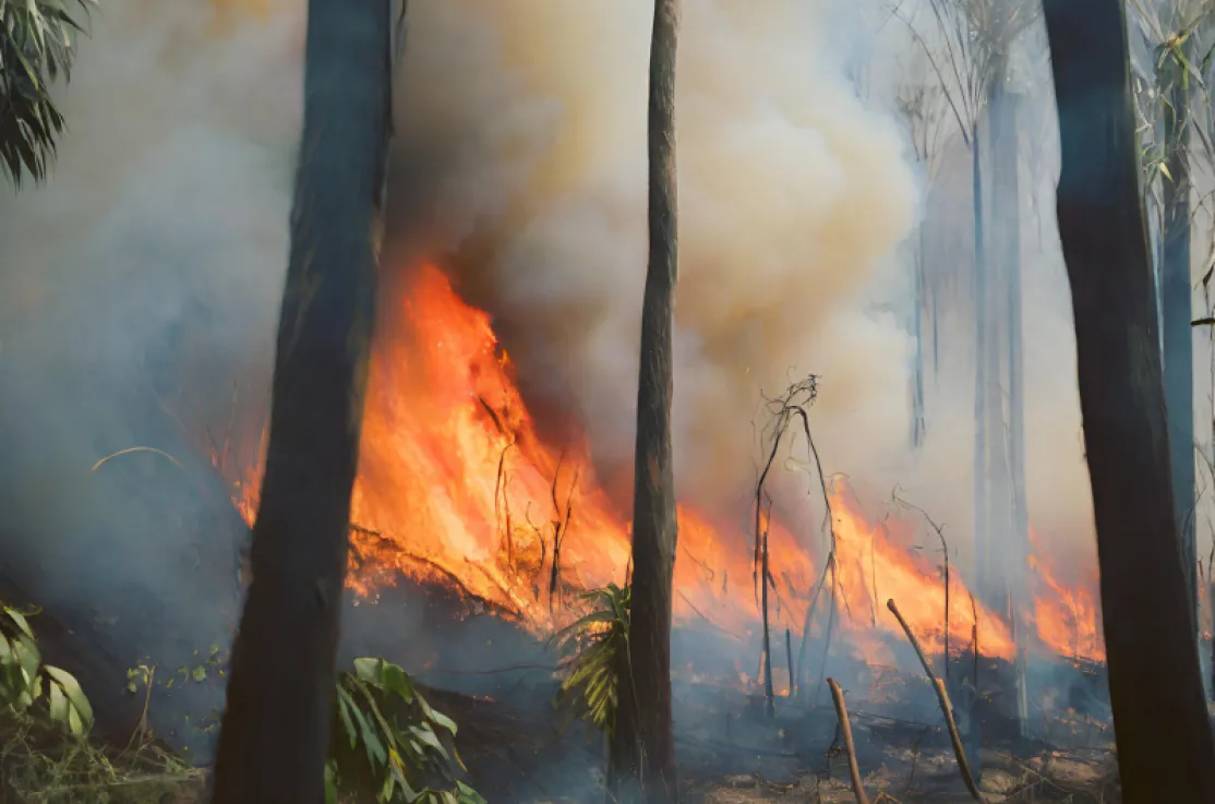 Manos Unidas ONG - El efecto ser humano en la Amazonía brasileña - Imagen: IA Canva