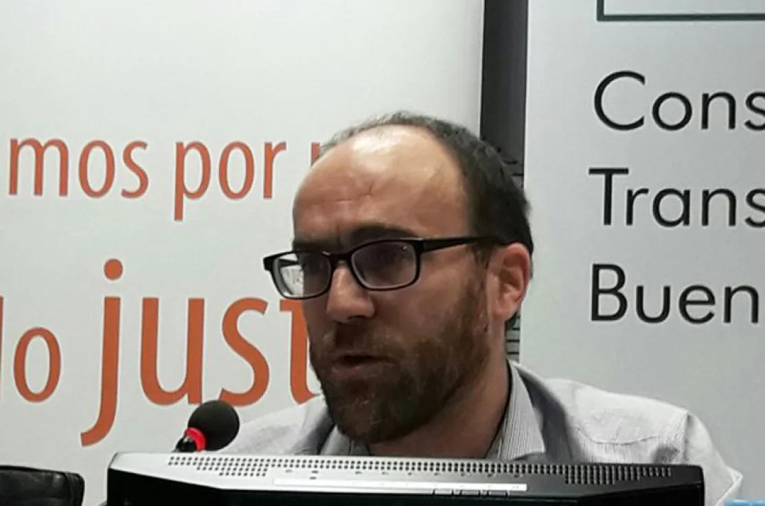 Guillermo González de la Torre durante su intervención en la Jornada de Transparencia del 8 de noviembre.