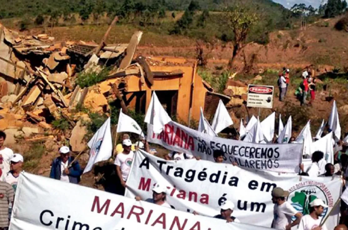 Los afectados por el vertido de Mariana (Brasil) reclaman justicia.