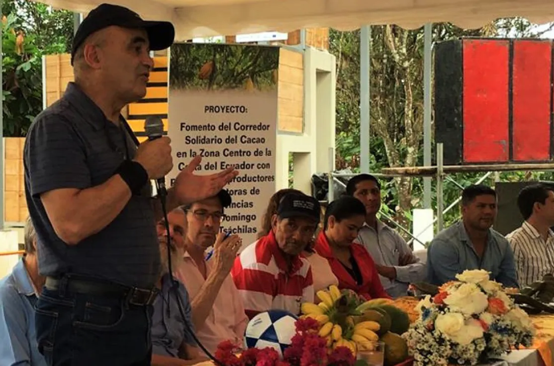 Foto Maquita - Inauguración del centro de acopio y vivero de cacao en la comunidad de El Retén