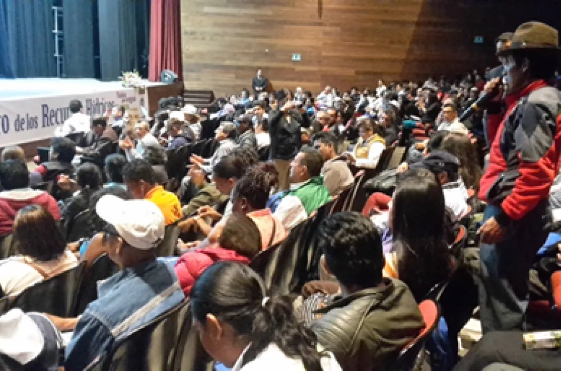 El Convenio Manos Unidas-AECID participa en el «X Foro Nacional de Recursos Hídricos» en Ecuador 