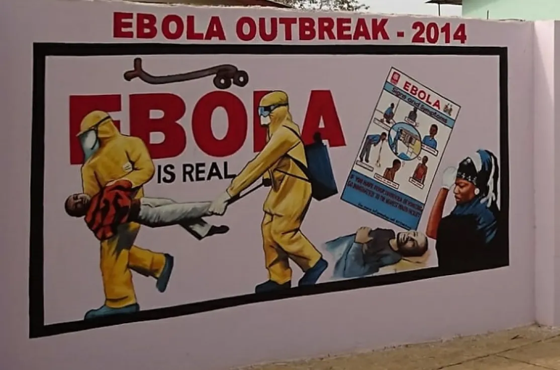 Sensibilización sobre el ébola en Sierra Leona. Foto Caritas Freetown/Manos Unidas