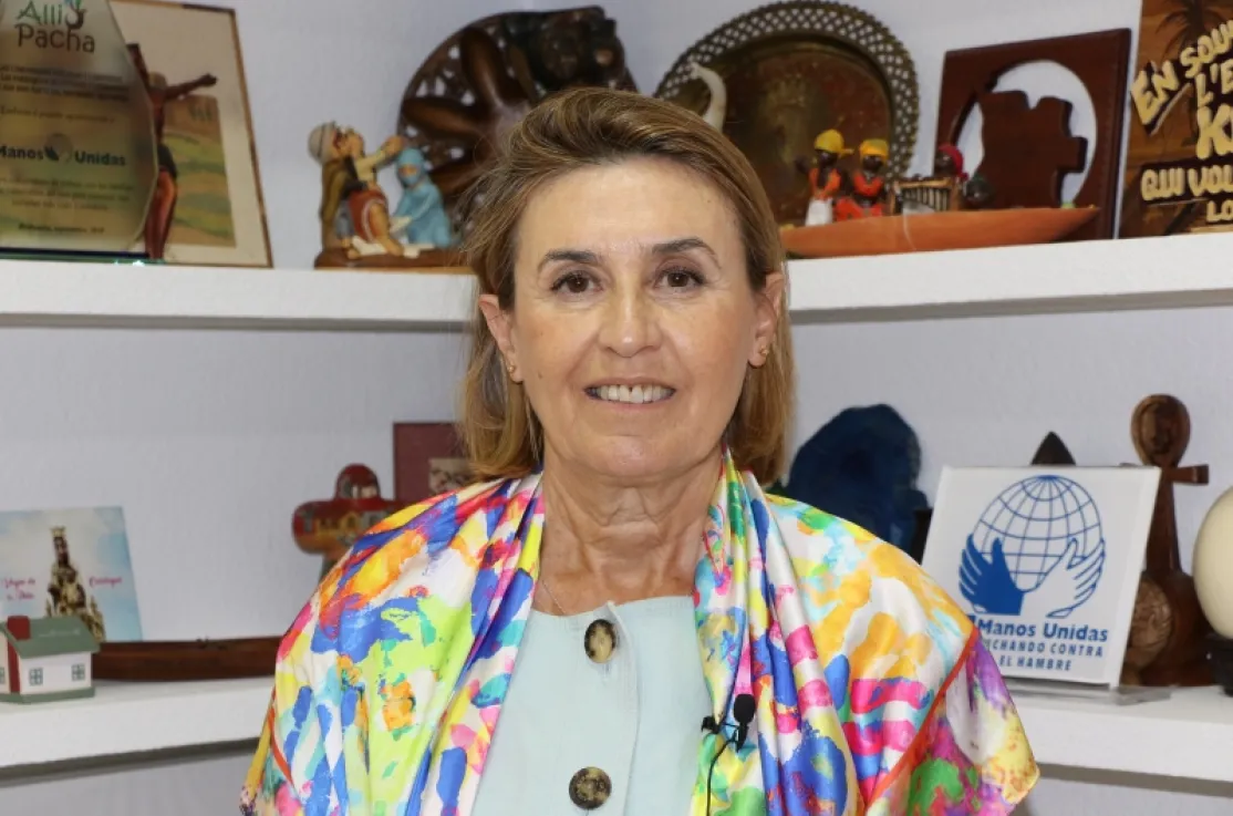 Cecilia Pilar, presidenta de Manos Unidas. Foto: Irene H. Sanjuán