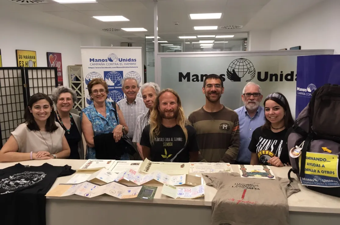 Manos Unidas Valencia recibe a Rubén Arnal, joven solidario