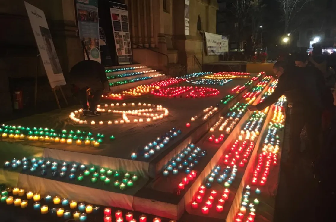 Encendida de Velas en Sabadell