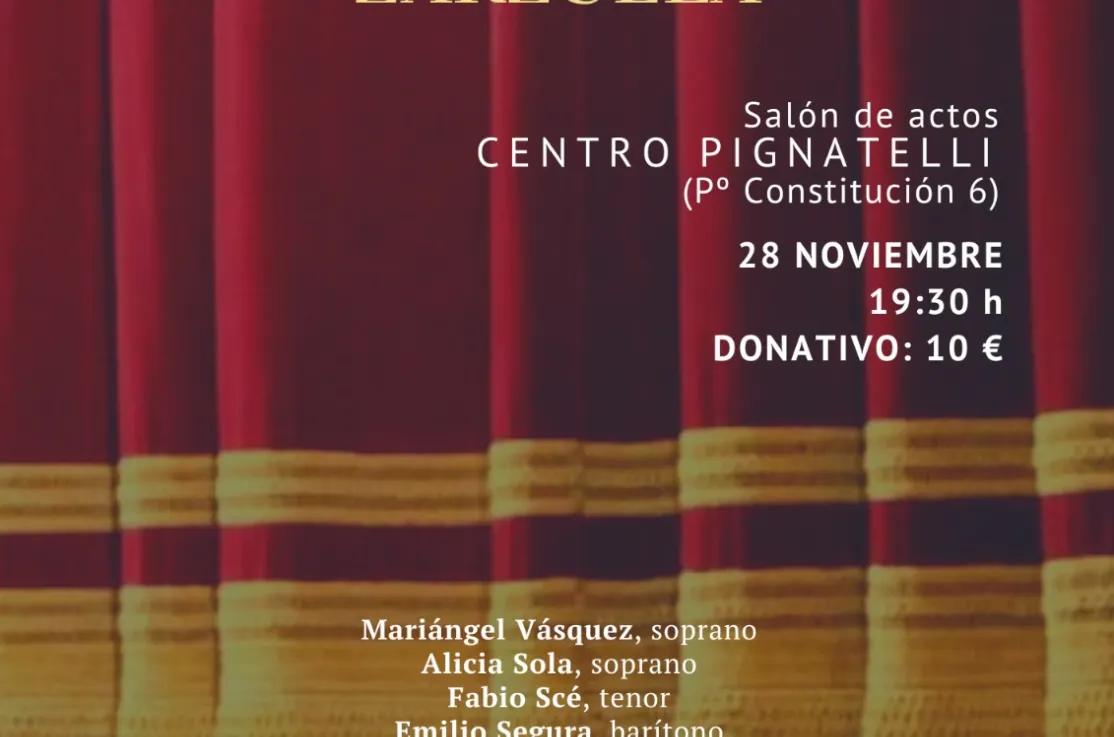 Cartel Concierto Solidario "Coros y romanzas de Zarzuela"