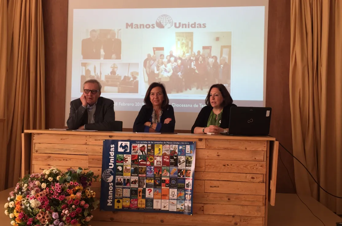 Presidenta Nacional, Secretario General y Presidenta-Delegada de la Delegación Diocesana de Terrassa