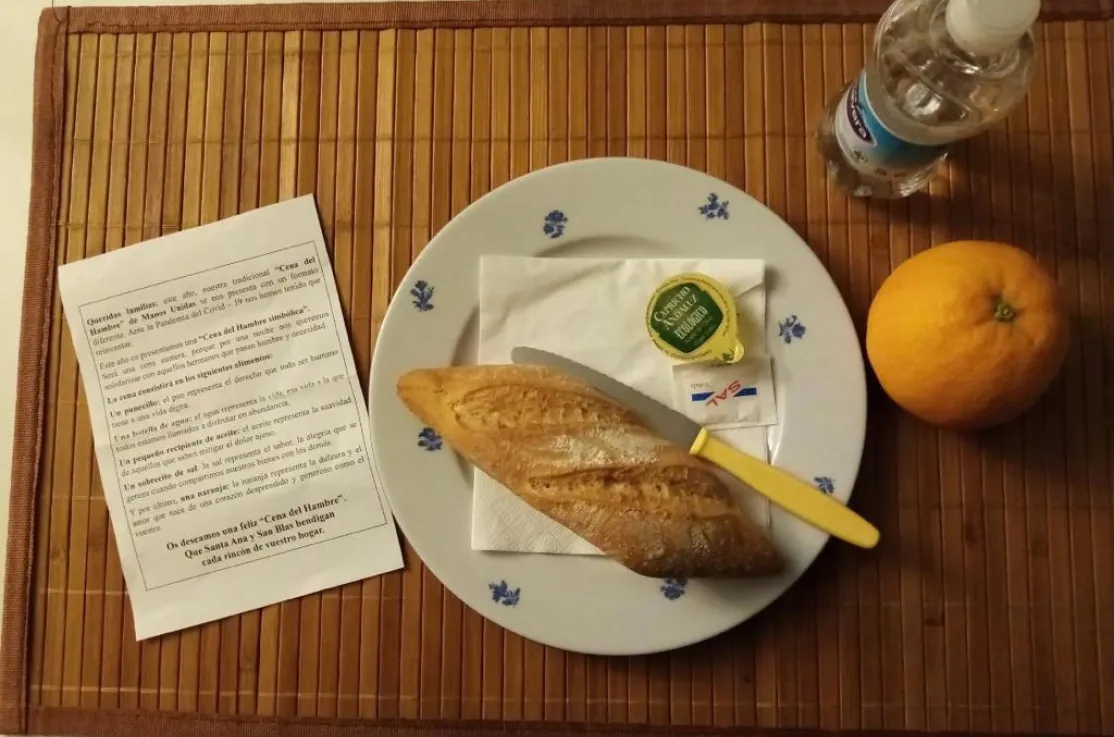 La comarcal de Albal organiza la Cena del Hambre Simbólica. Manos Unidas Valencia