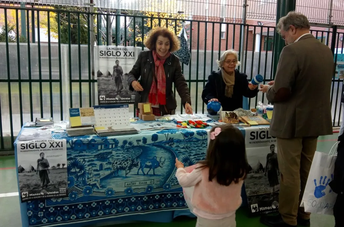 Manos Unidas en la Jornada Solidaria 2019 del colegio El Valle de Valdebernardo