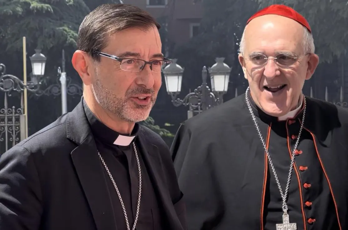 José Cobo y Carlos Osoro, arzobispos de Madrid
