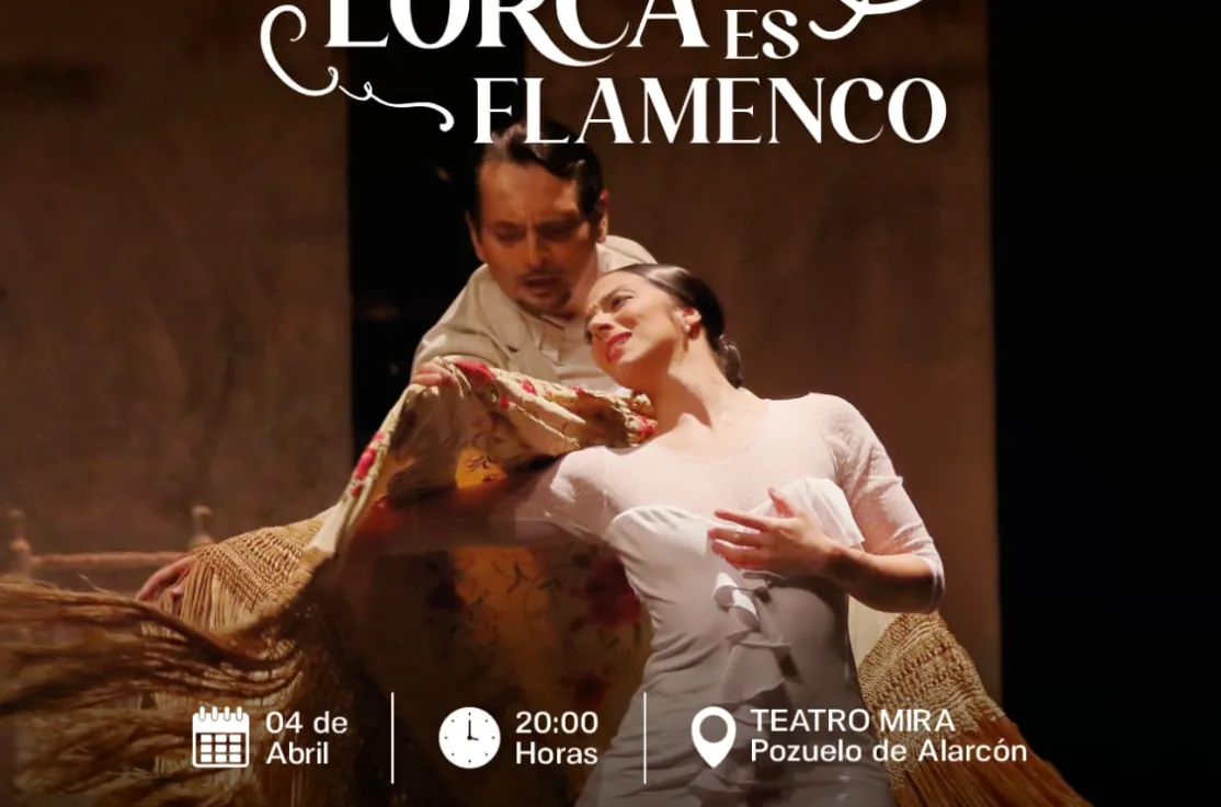 Cartel del espectáculo Lorca es Flamenco en Pozuelo a beneficio de Manos Unidas