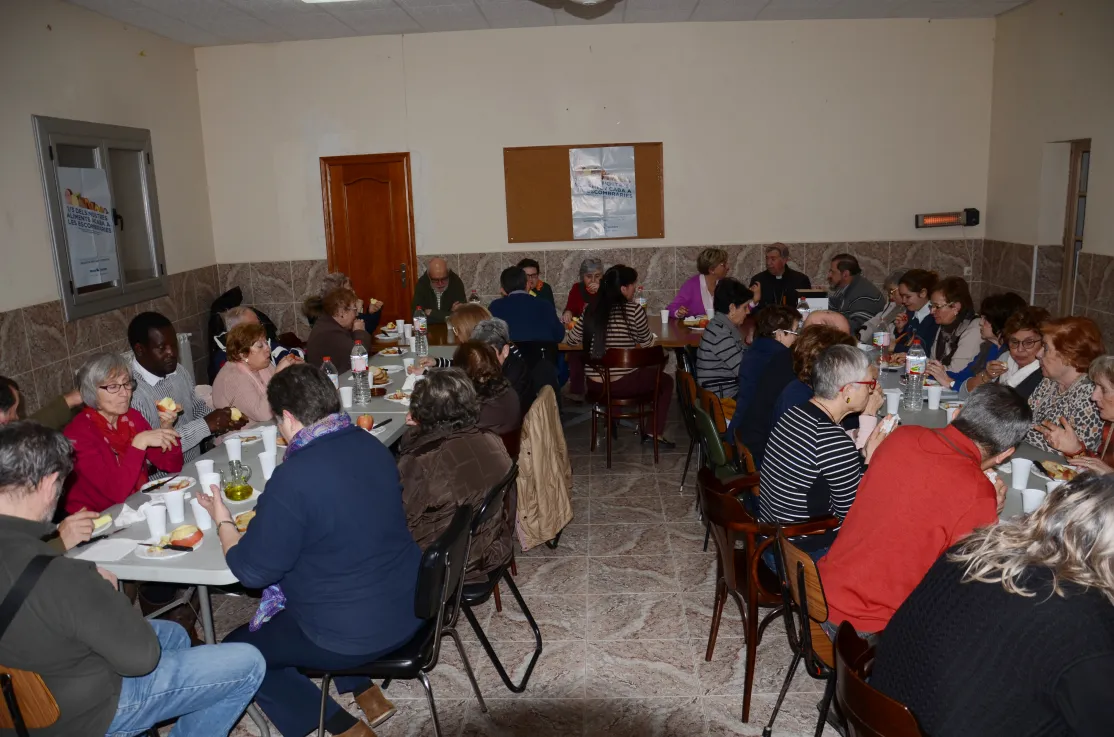 Participants al sopar de la fam a Magraners