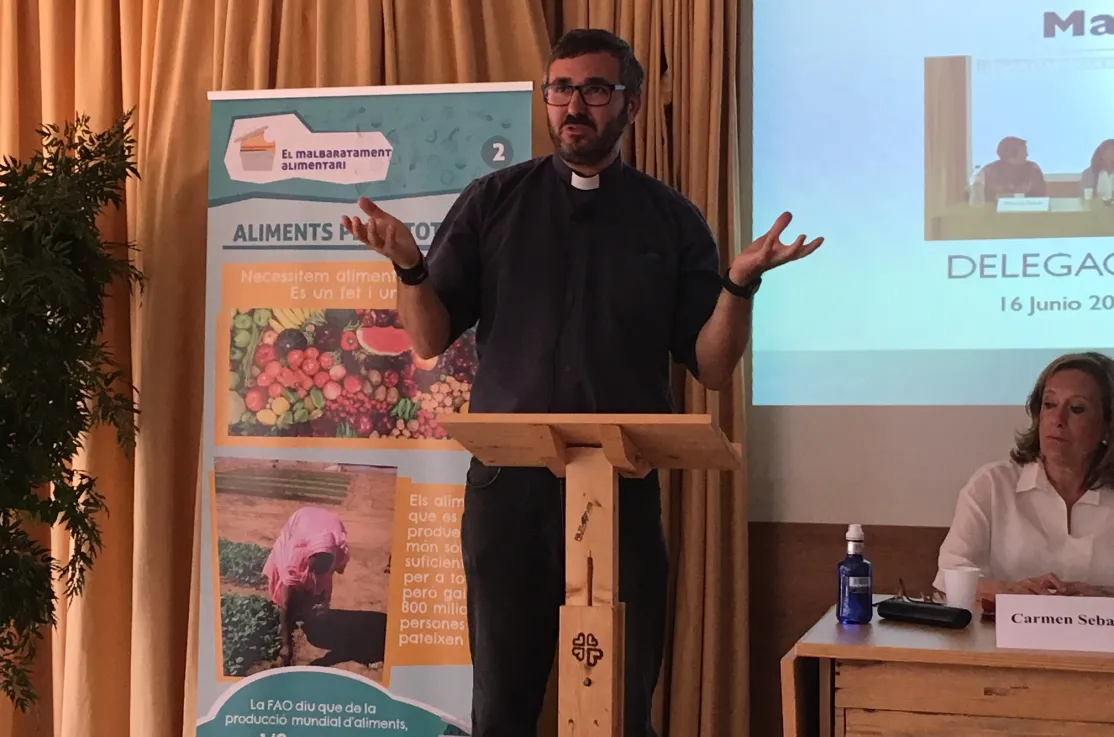 Mario Jurado, en un acto de Manos Unidas
