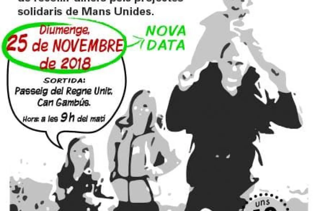 Marcha organizada para recaudar fondos para Manos Unidas