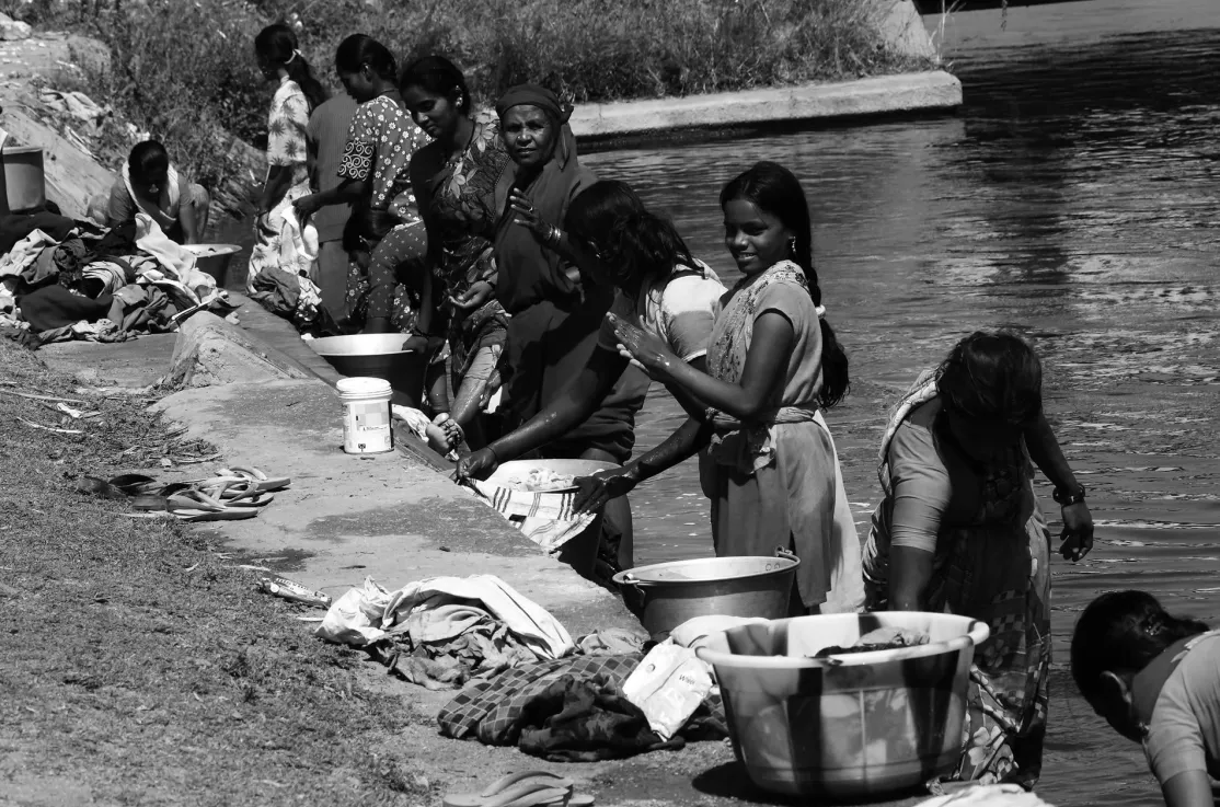 Mujeres en India (foto de Javier Cuadrado)