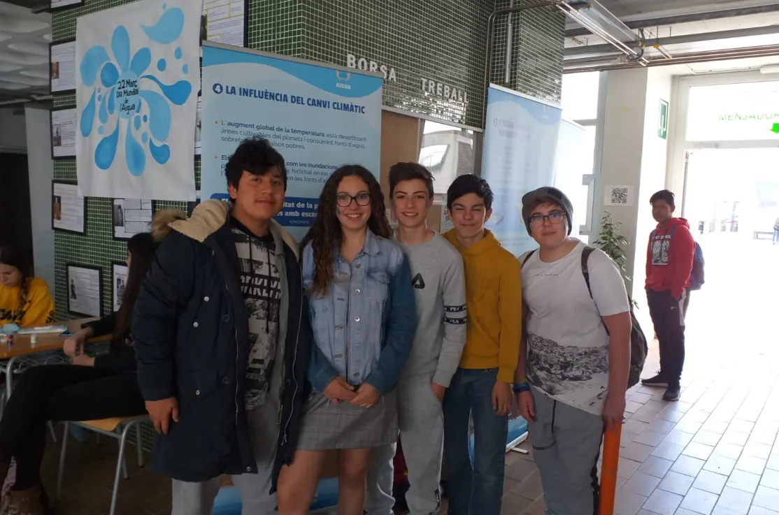 Exposición del Agua en el Instituto Joan Ramon Benaprès de Sitges