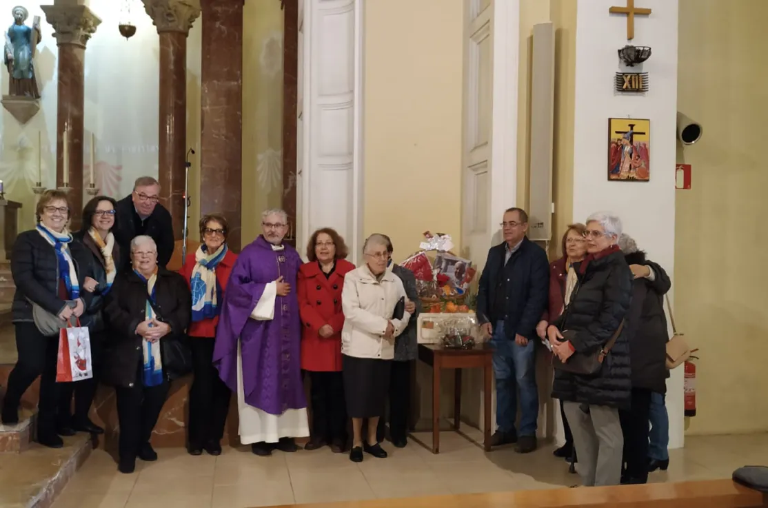 Sorteo de una cesta de adviento a favor de los proyectos de Manos Unidas 