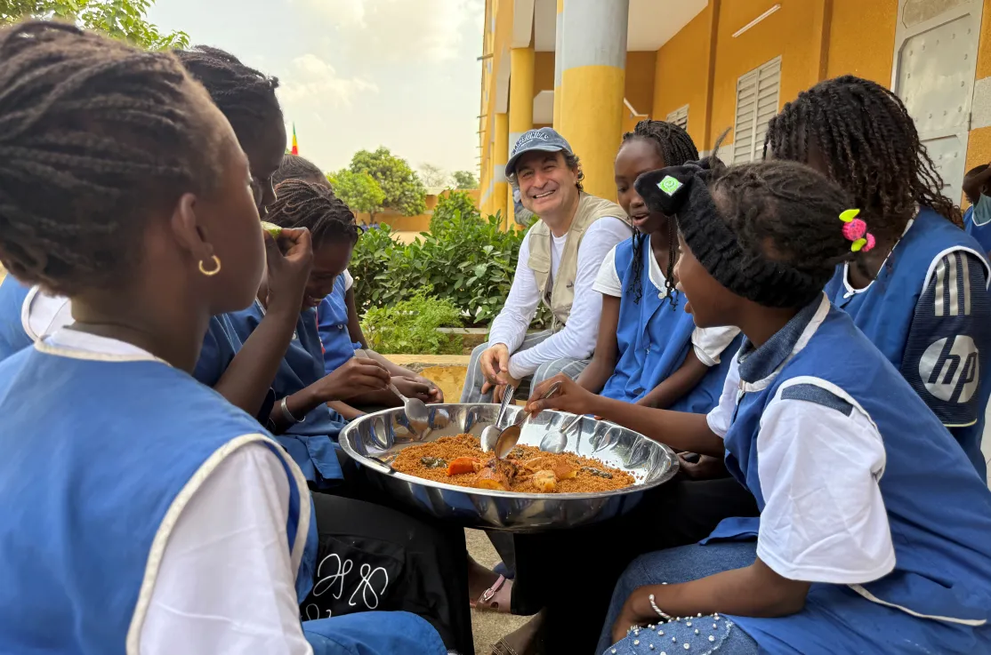 Pepe Rodríguez en Senegal. Foto: Manos Unidas