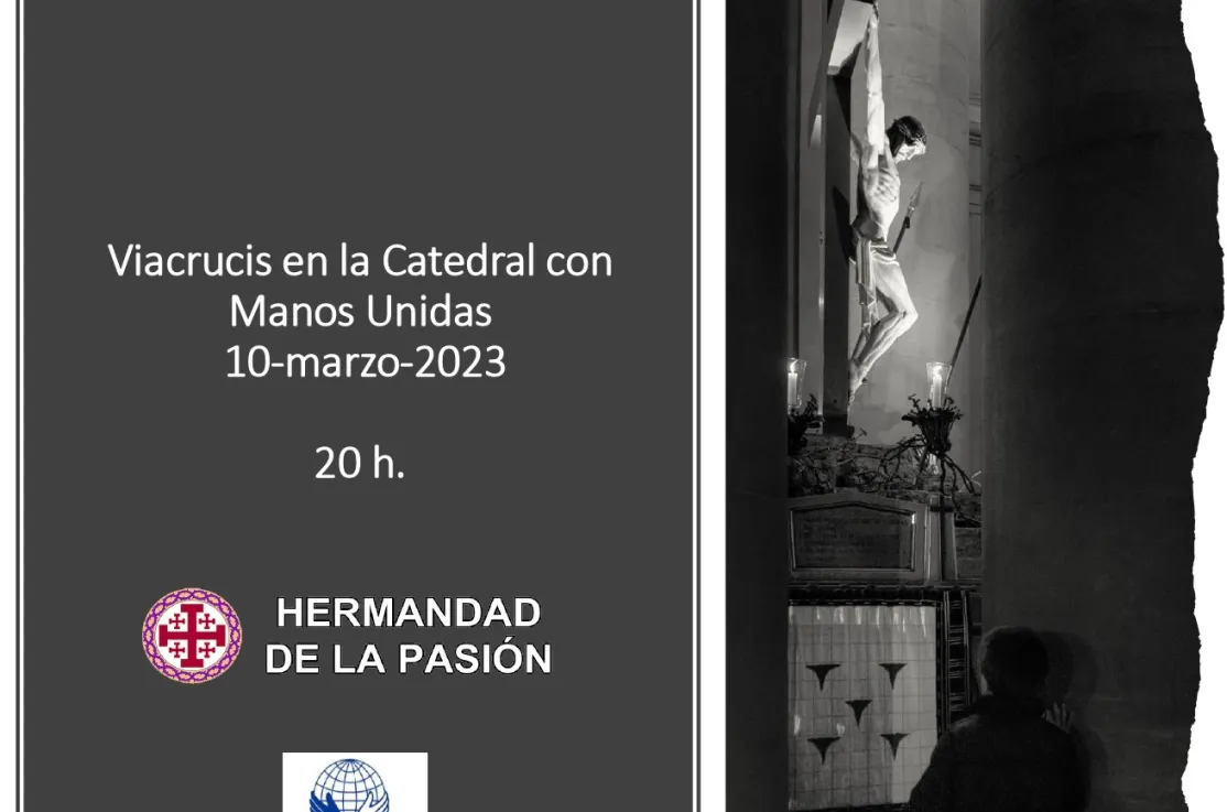 III Viacrucis de Cuaresma de la Hermandad de la Pasión dedicado a Manos Unidas en la Catedral de Pamplona