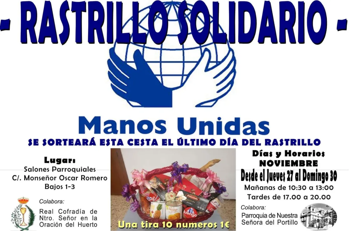 Cartel Rastrillo Solidario Parroquia del Portillo